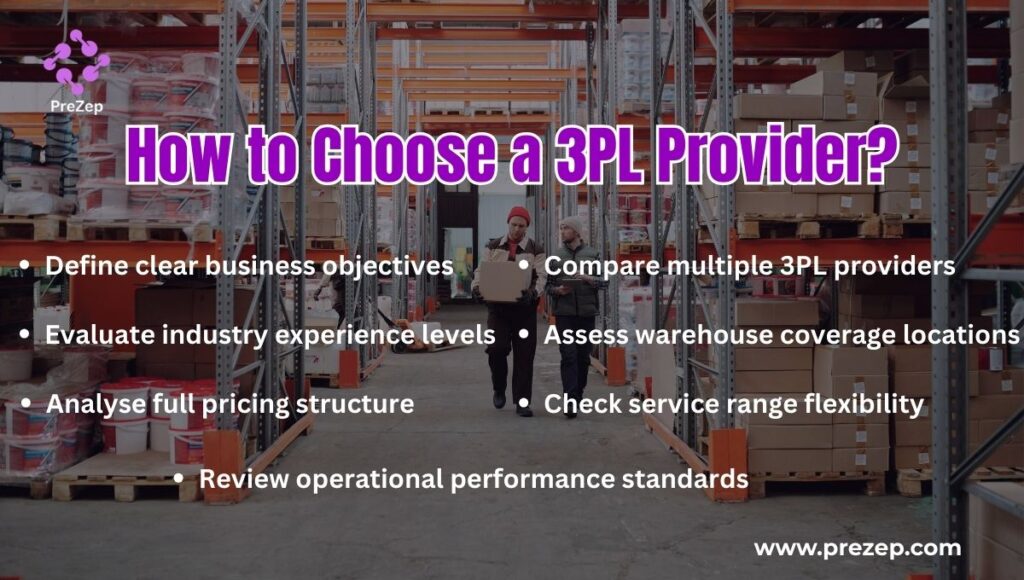 how to choose a 3pl provider